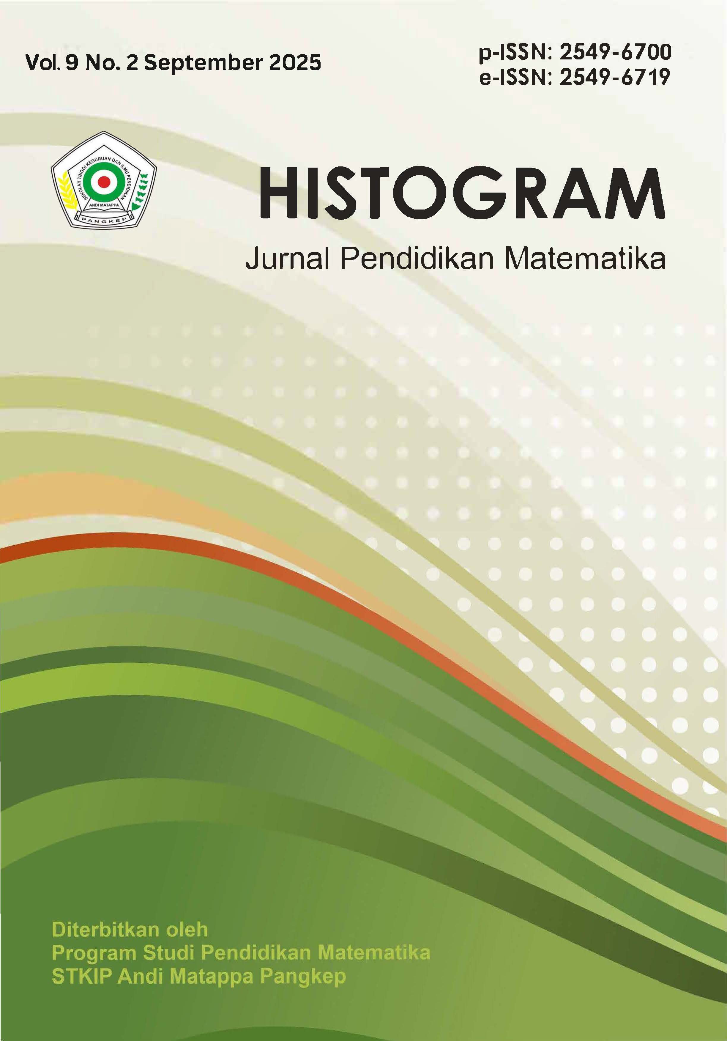 					View Vol. 9 No. 2 (2025): Histogram: Jurnal Pendidikan Matematika
				
